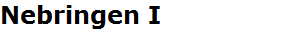 Nebringen I