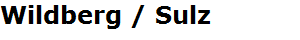 Wildberg / Sulz